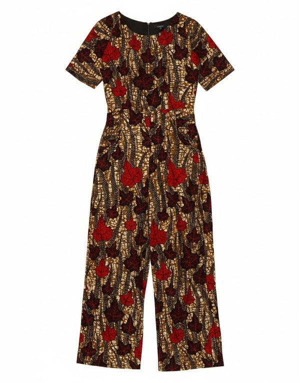 Vintage Damen Jumpsuit UK 12 Medium Mehrfarbig geblümt