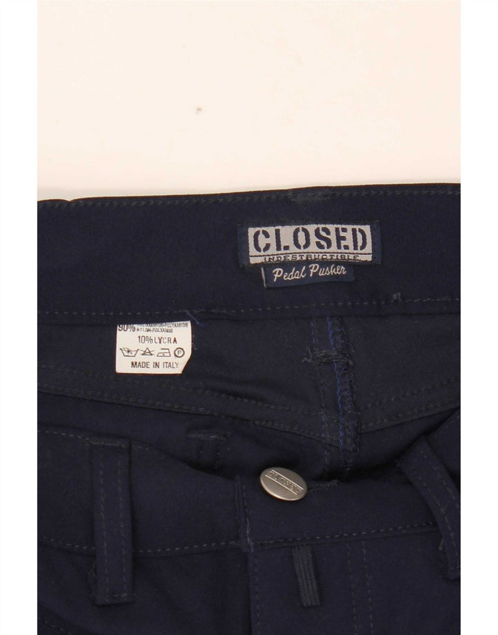 Closed Herren Slim Freizeithose W30 L30 Marineblau Polyamid