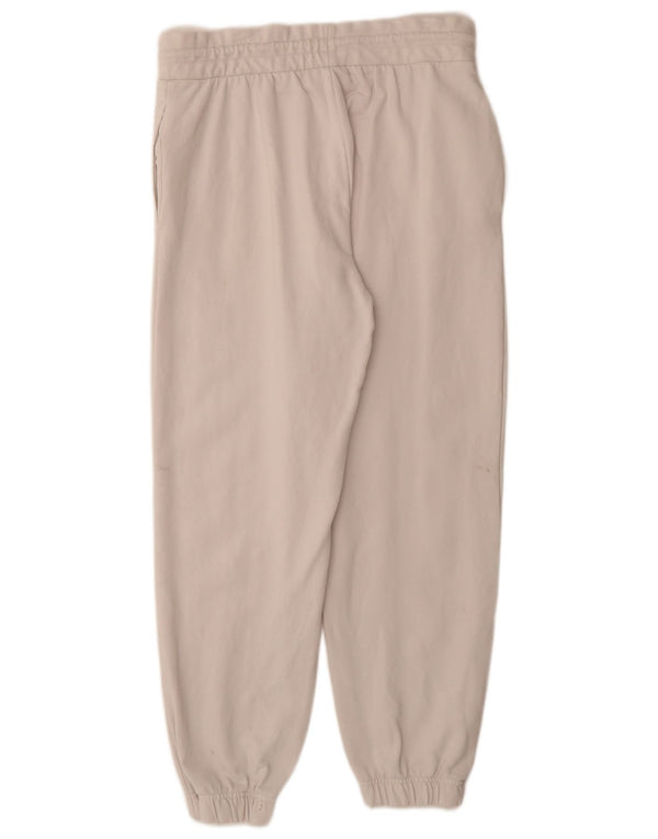 ELLESSE Womens Tracksuit Trousers Joggers UK 14 Large Off White Cotton