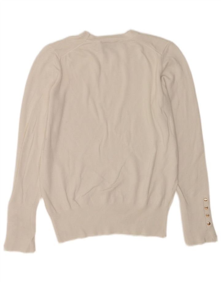 Zara Damen-Pullover mit Rundhalsausschnitt, Gr. 12, Mittelweiß