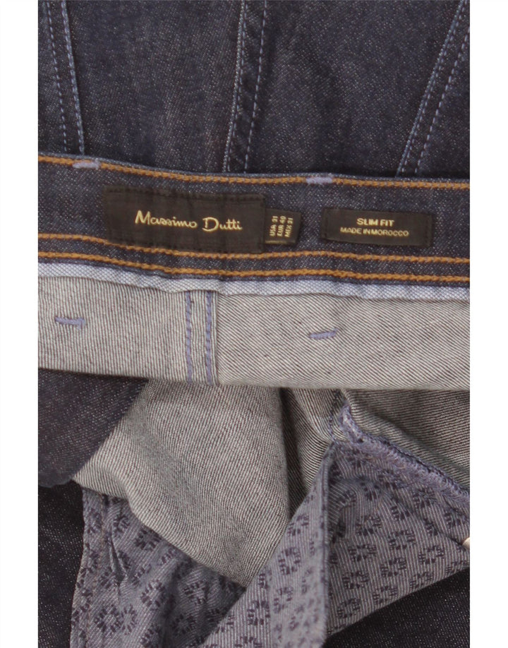 Massimo Dutti Herren Slim Jeans EU 40 Medium W31 L30 Marineblau