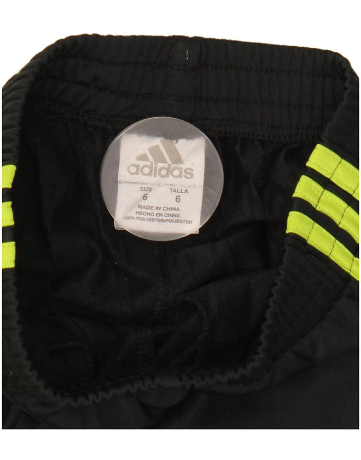Adidas Mädchen-Trainingshose, 5–6 Jahre, schwarzes Polyester