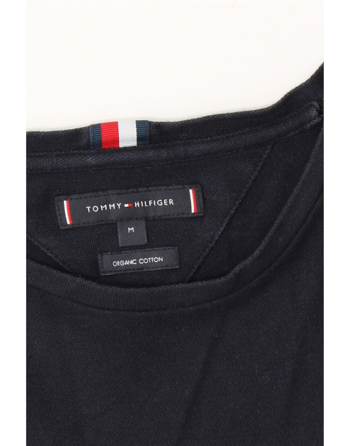 Tommy Hilfiger Herren-T-Shirt-Oberteil aus Baumwolle in mittlerem Marineblau