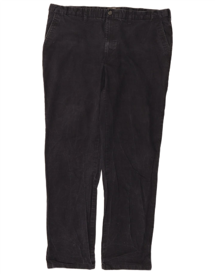 Marks & Spencer Herren Straight Regular Chinohose W42 L33 Marineblau
