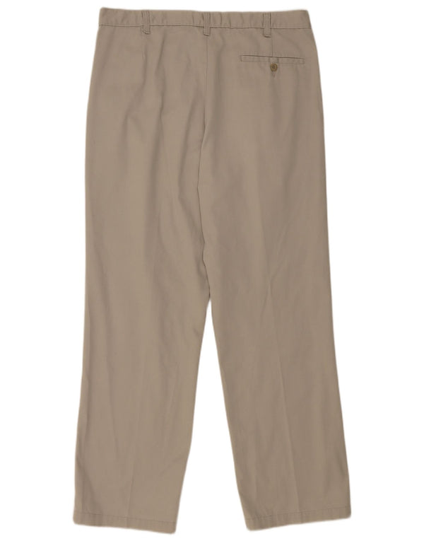 Marks & Spencer Herren Blue Harbor Pegged Chinohose W36 L31 Graue Baumwolle
