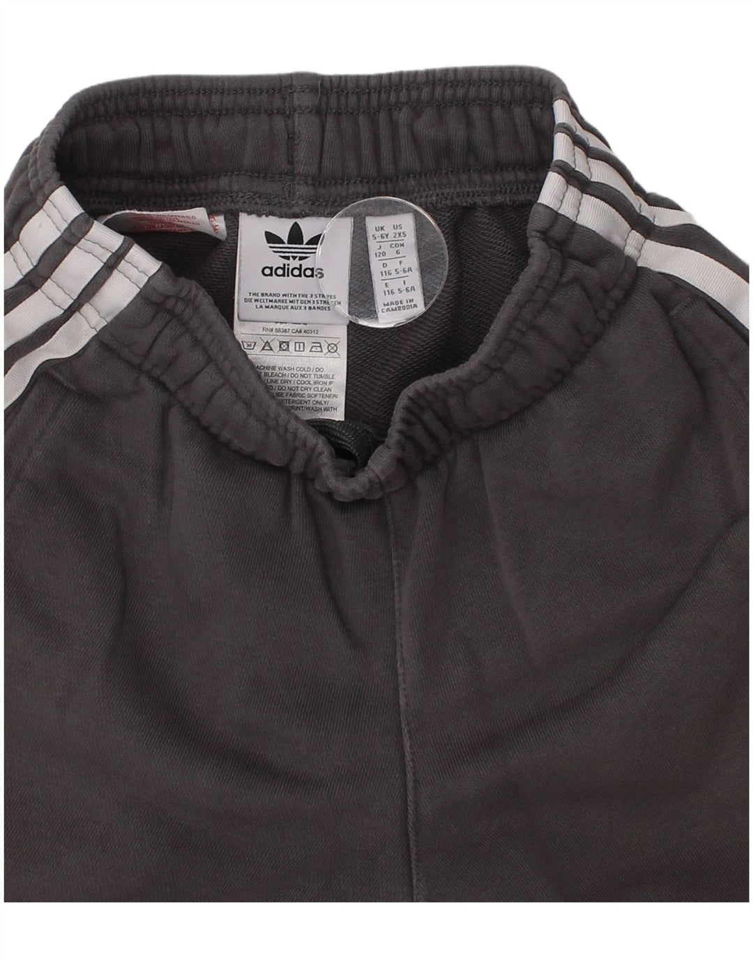 Adidas Sportshorts für Jungen, 5–6 Jahre, grau, Baumwolle, Sport