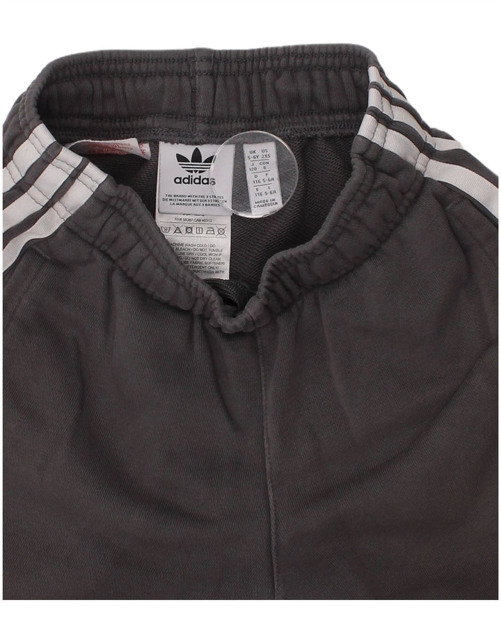 Adidas Sportshorts für Jungen, 5–6 Jahre, grau, Baumwolle, Sport