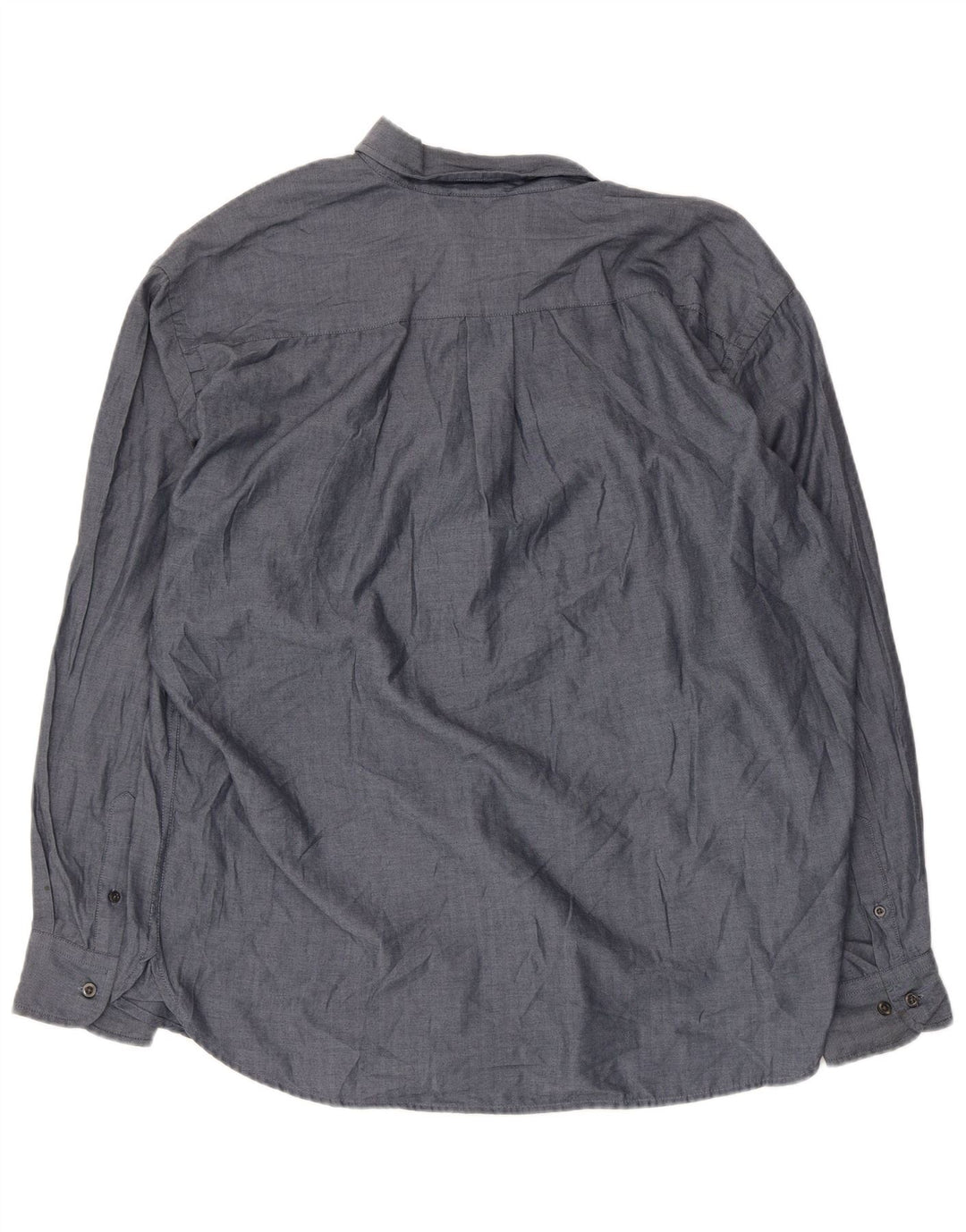 Dockers Herren Stain Defender Hemd XL, blaues Fischgrätenmuster aus Baumwolle