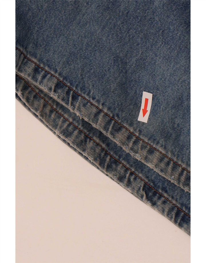 Zara Damen Schlagjeans EU 38 Small W28 L32 Blaue Baumwolle