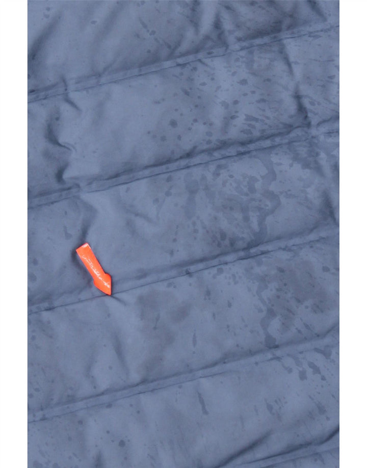 Adidas Damen Wattierte Jacke UK 16 Large Blau Polyester