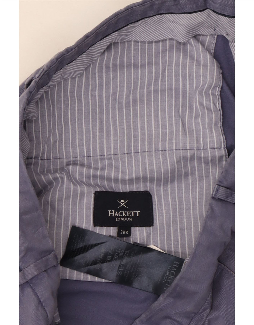 Hackett Herren-Anzughose, gerade, W36, L32, marineblau, Baumwolle