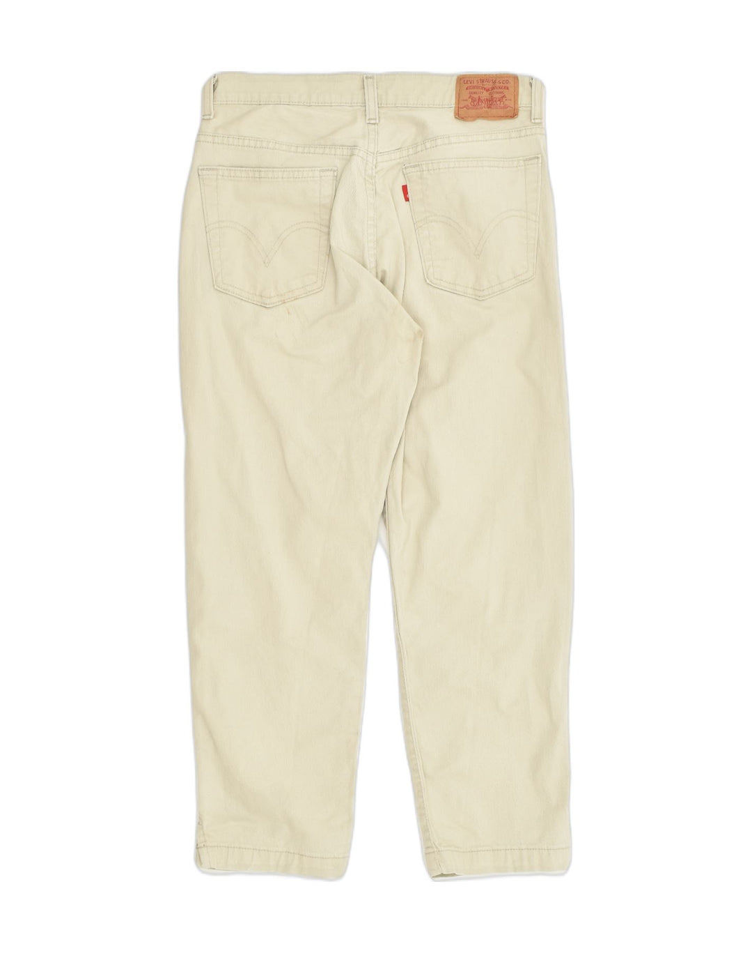 LEVI'S Womens Capri Trousers US 8 Medium W28 L24 Grey Cotton | Vintage Levi's | Thrift | Second-Hand Levi's | Used Clothing | Messina Hembry 