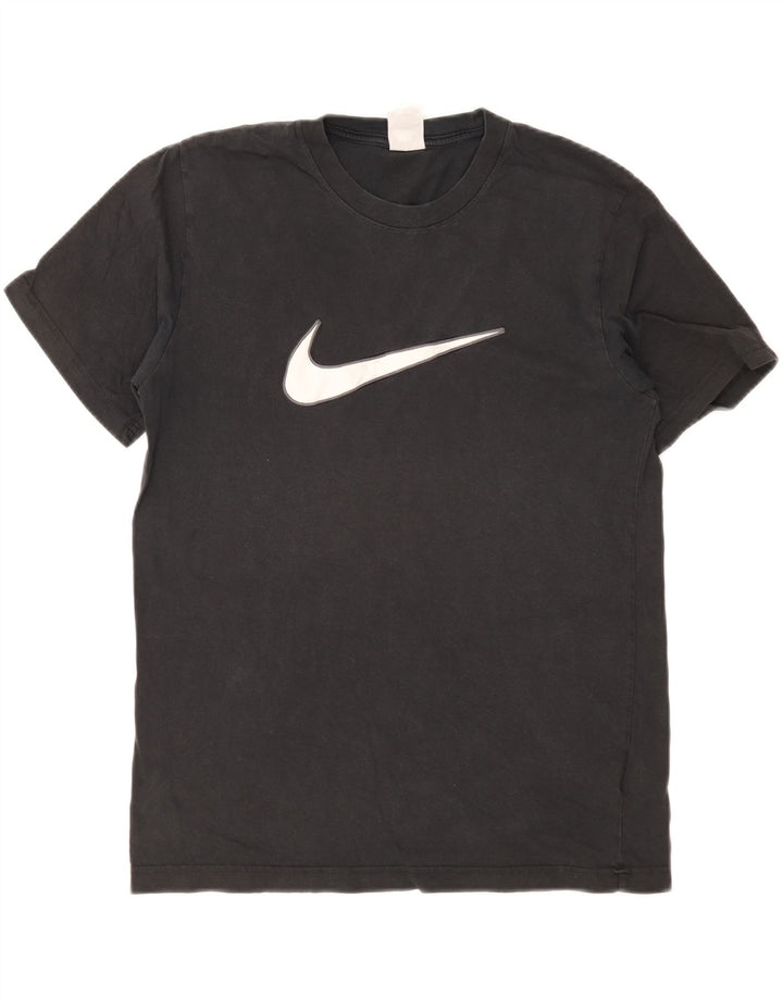 Nike Herren-T-Shirt mit Grafik, mittelgroß, schwarze Baumwolle