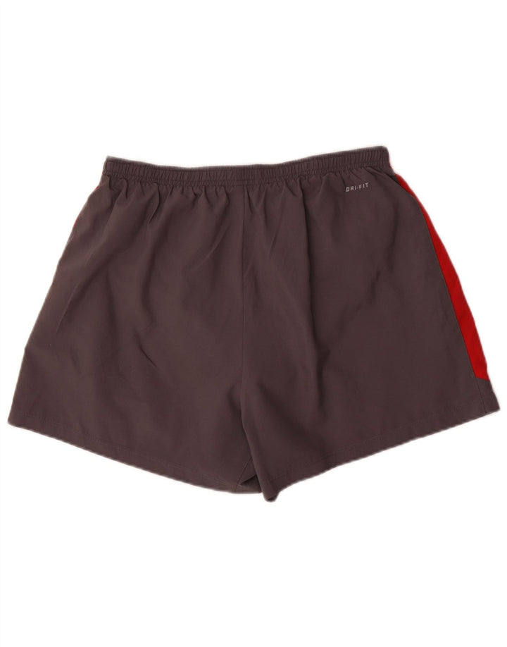 Nike Herren Dri Fit Sportshorts in mittelgrauem Farbblockdesign