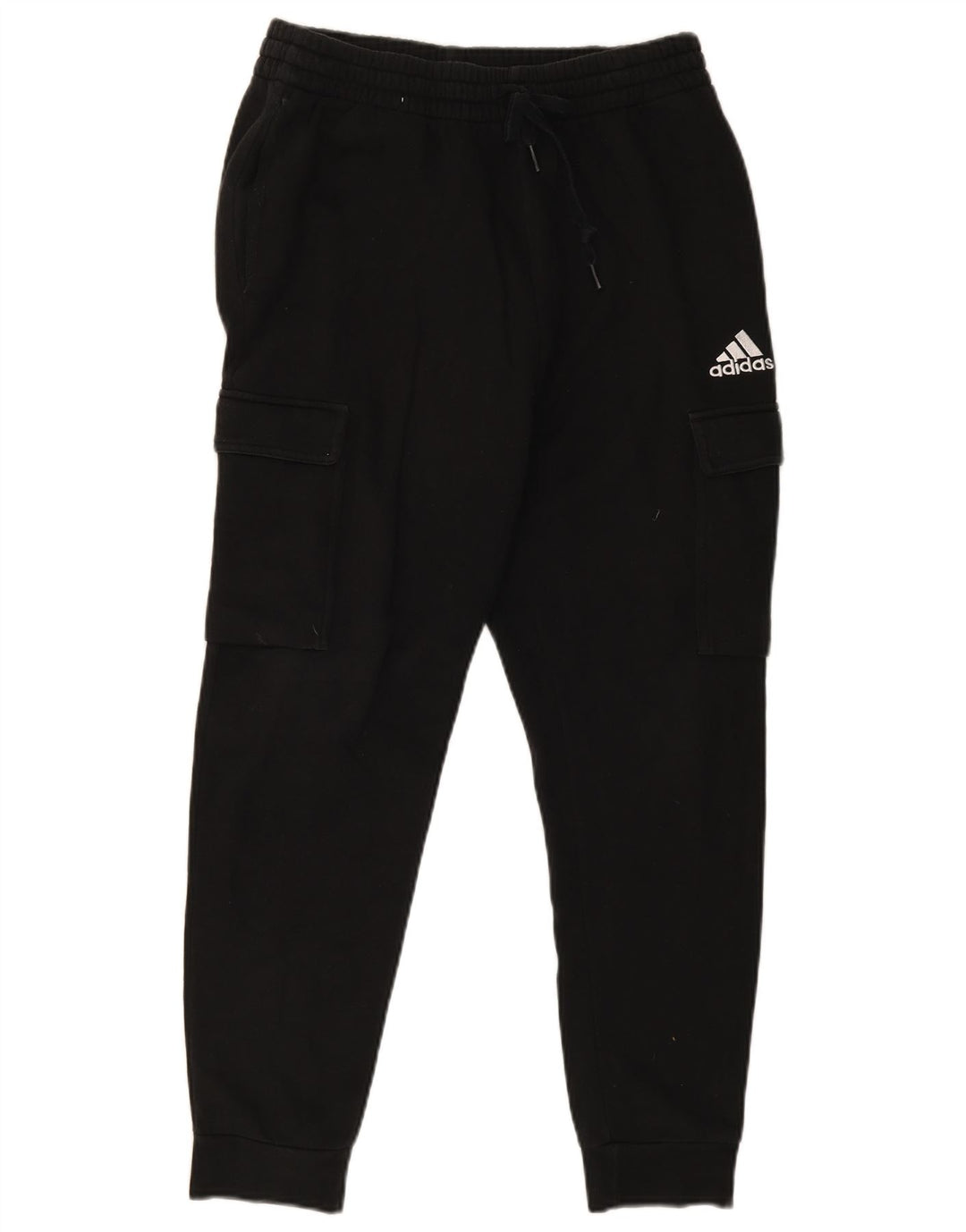 Adidas Herren Cargo-Trainingshose, Jogginghose, mittelschwarz, Baumwolle