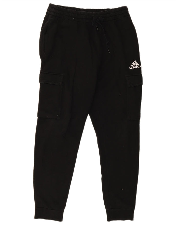 Adidas Herren Cargo-Trainingshose, Jogginghose, mittelschwarz, Baumwolle