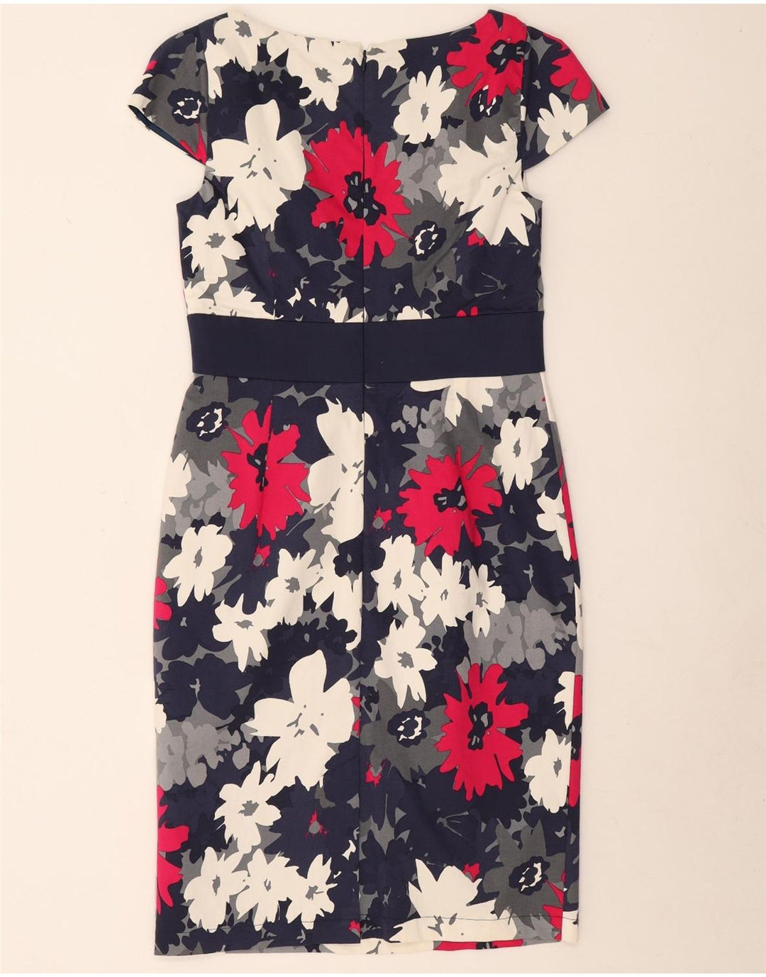 Marks & Spencer Damen Etuikleid UK 12 Medium Mehrfarbig mit Blumenmuster