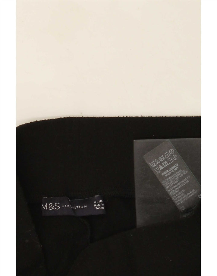 Marks & Spencer Damen Leggings UK 8 Small Schwarz Polyester