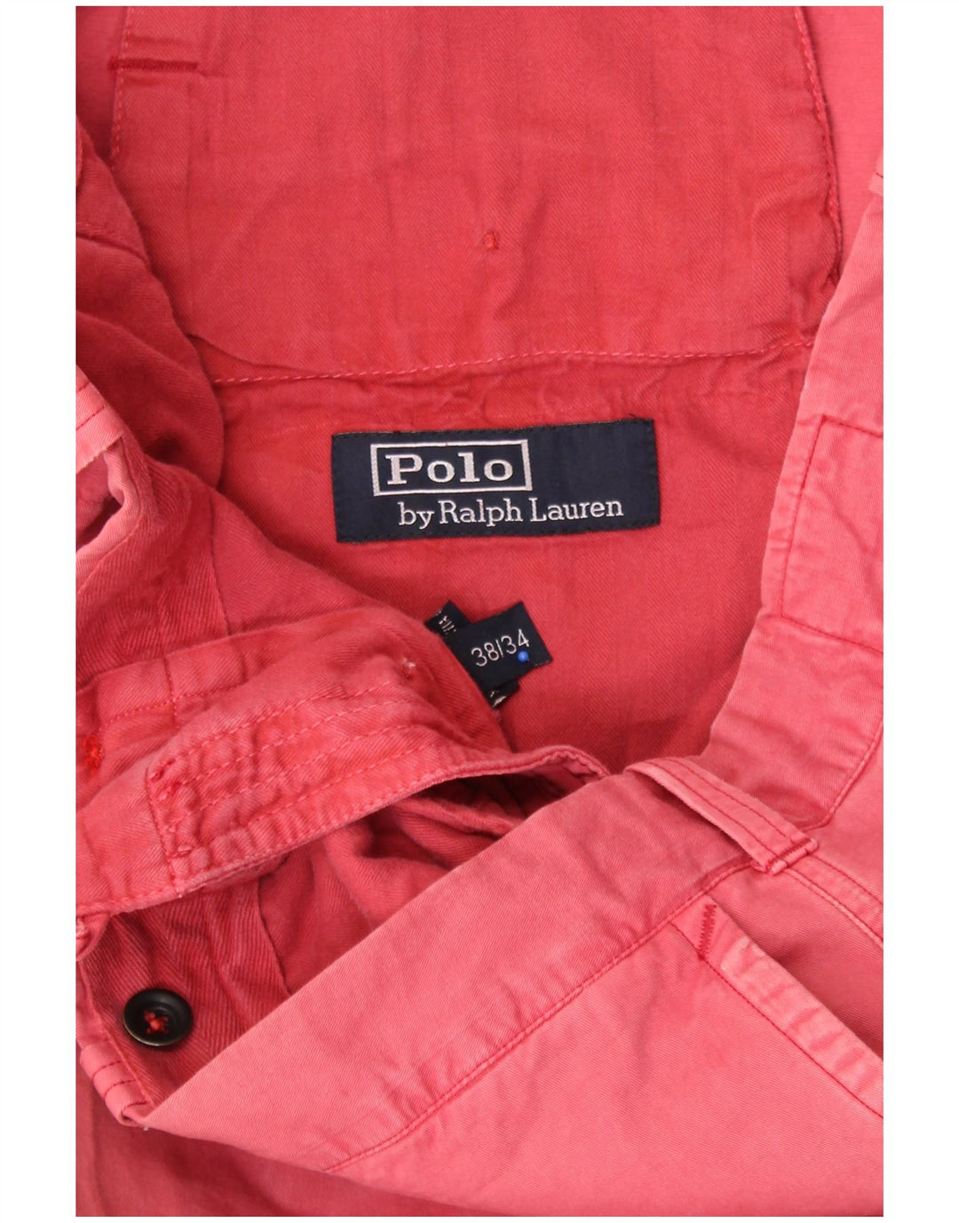 POLO RALPH LAUREN Herren gerade Chinohose W38 L30 rosa Baumwolle