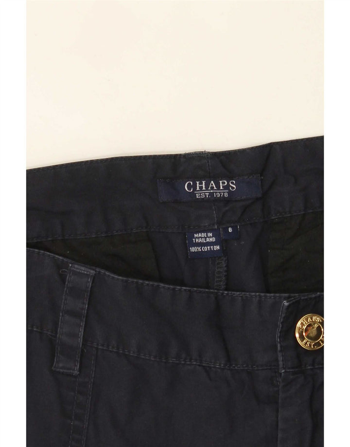 Chaps Damen gerade Capri-Cargohose US 8 Medium W32 L21 Marineblau
