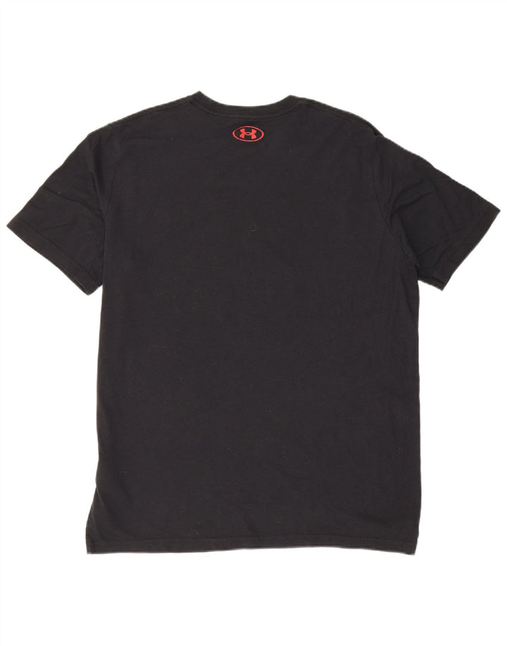 Under Armour Herren-T-Shirt mit Grafik, groß, aus schwarzer Baumwolle