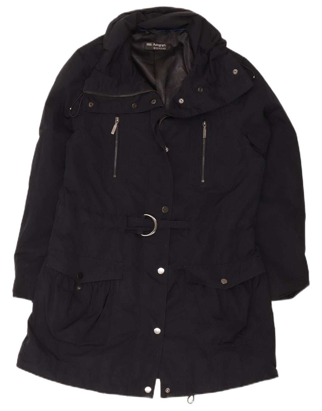 Marks & Spencer Damen Autograph Windjacke UK 12 Medium Schwarz