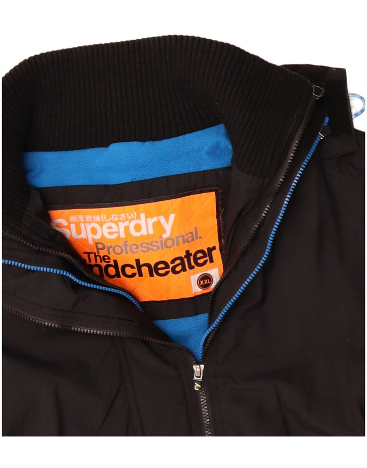 Superdry Herren Graphic Windjacke UK 44 2XL Schwarz Polyester