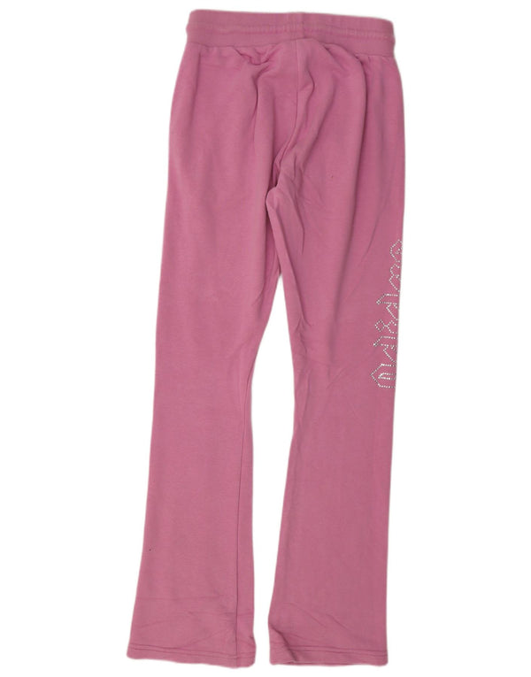 Adidas Damen Graphic Flare Trainingshose UK 8 Small Rosa Baumwolle