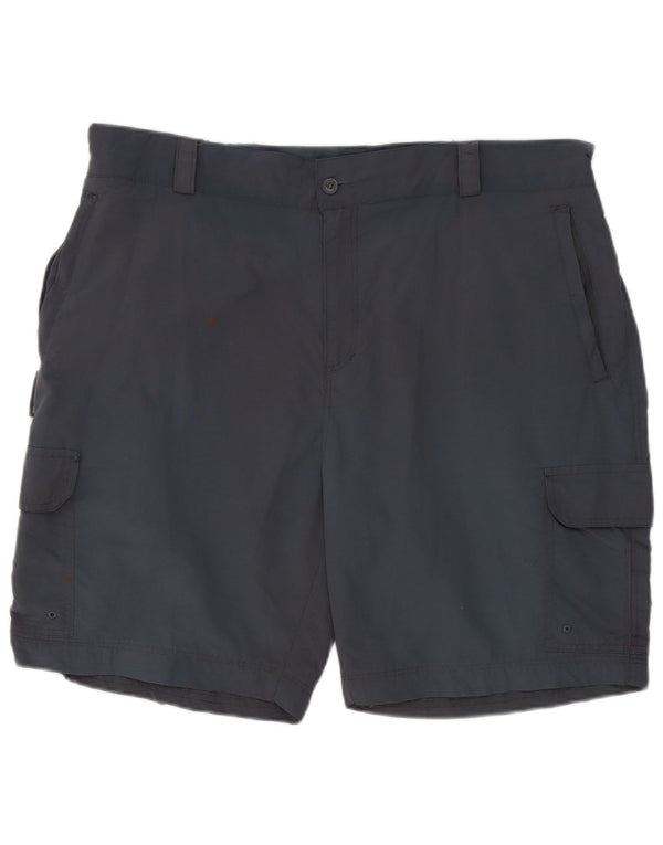 Mountain Warehouse Herren-Cargoshorts W40 XL Graues Nylon