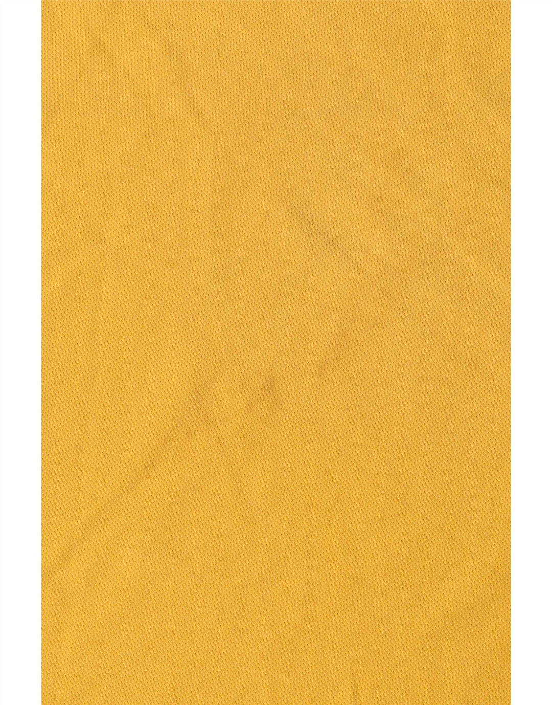Benetton Herren-Poloshirt, groß, gelbe Baumwolle