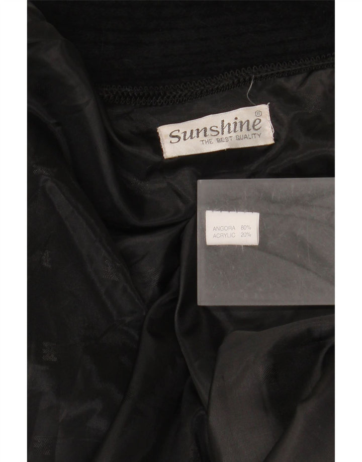 Sunshine Damen-Strickjacke, übergroß, lang geschnitten, offen, Gr. 18, XL, Schwarz