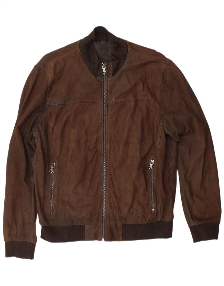 CONBIPEL Herren Lederjacke IT 56 2XL Braunes Leder