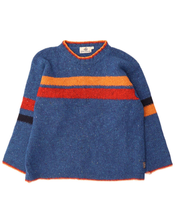 Fisherman Out Of Ireland Herren-Pullover mit Rundhalsausschnitt, Größe L, Blau