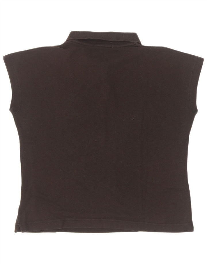 Fila Damen Poloshirt IT 48 XL Schwarz Baumwolle
