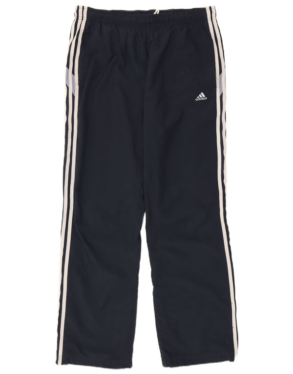 Adidas Mens Tracksuit Trousers Medium  Navy Blue Polyester