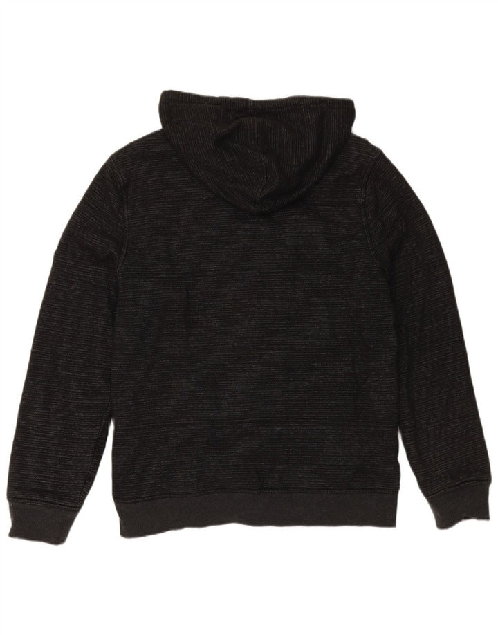 HURLEY Herren-Kapuzenpullover mit Reißverschluss, mittelschwarz, gestreift, Baumwolle