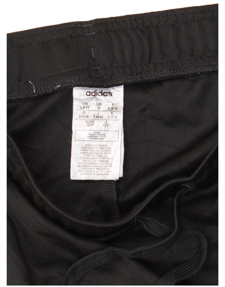 Adidas Damen Trainingshose UK 8/10 Small Schwarz Polyester