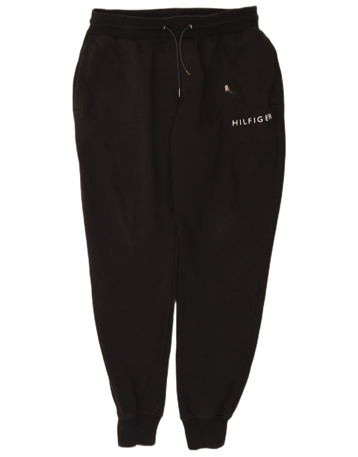 Tommy Hilfiger Herren-Trainingshose mit Grafik, mittelschwarz, Baumwolle
