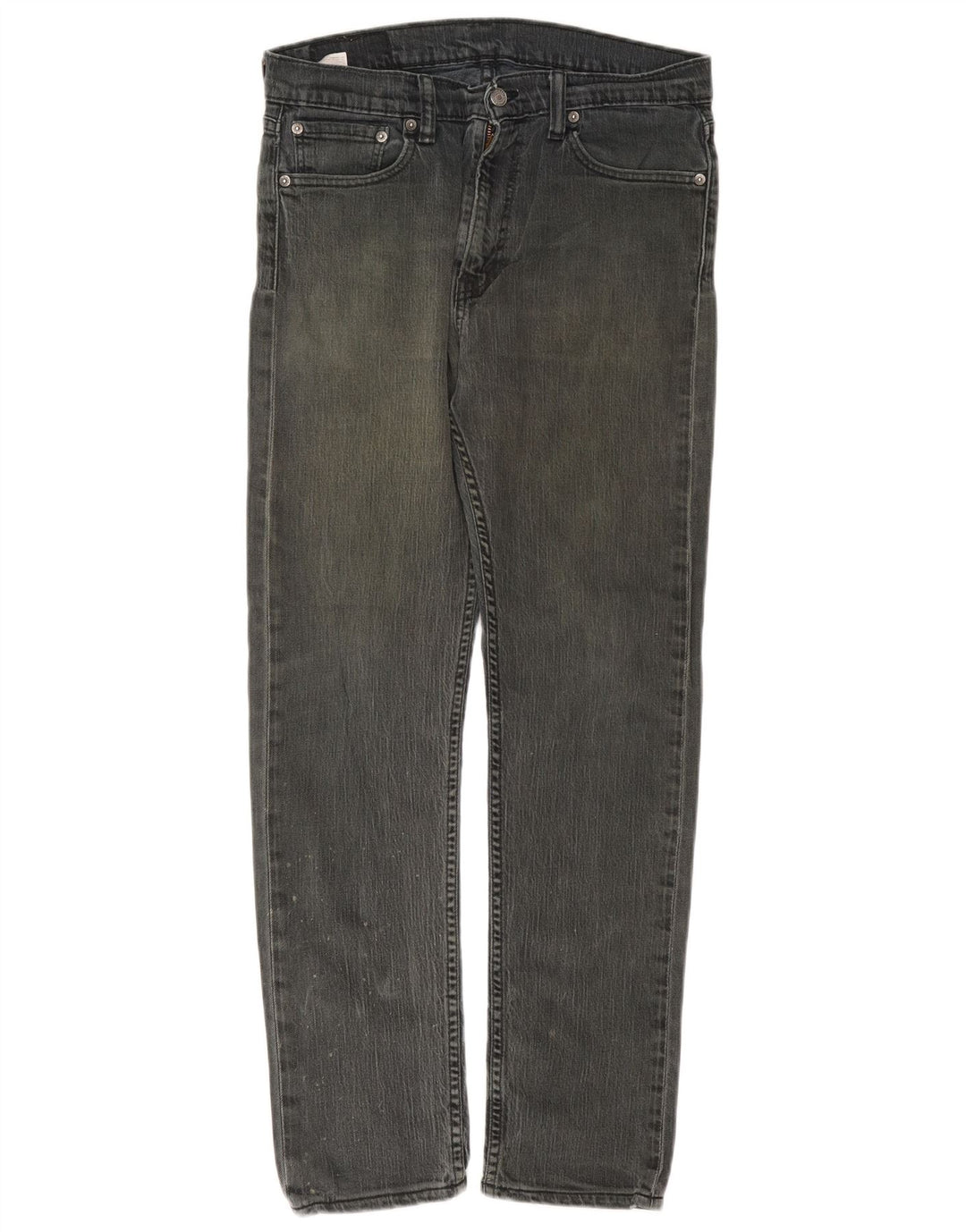Levi's Damen Straight Jeans W31 L29 Graue Baumwolle