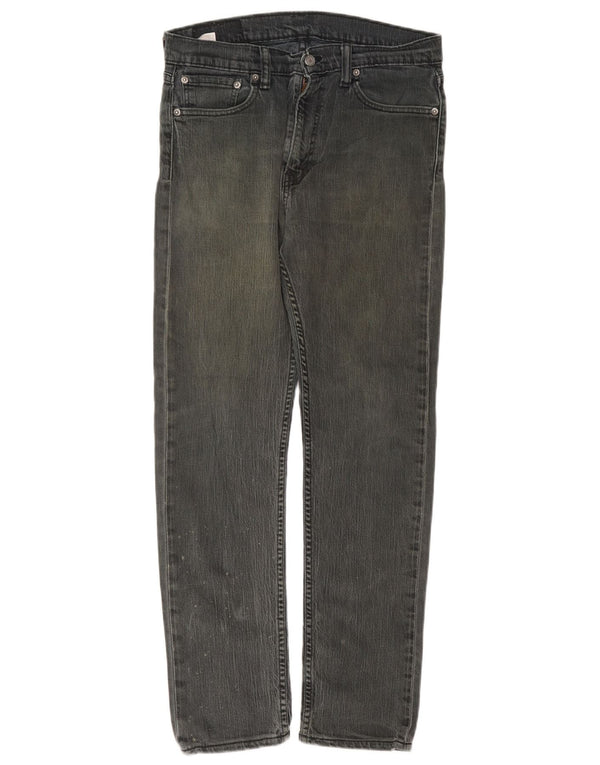 Levi's Damen Straight Jeans W31 L29 Graue Baumwolle