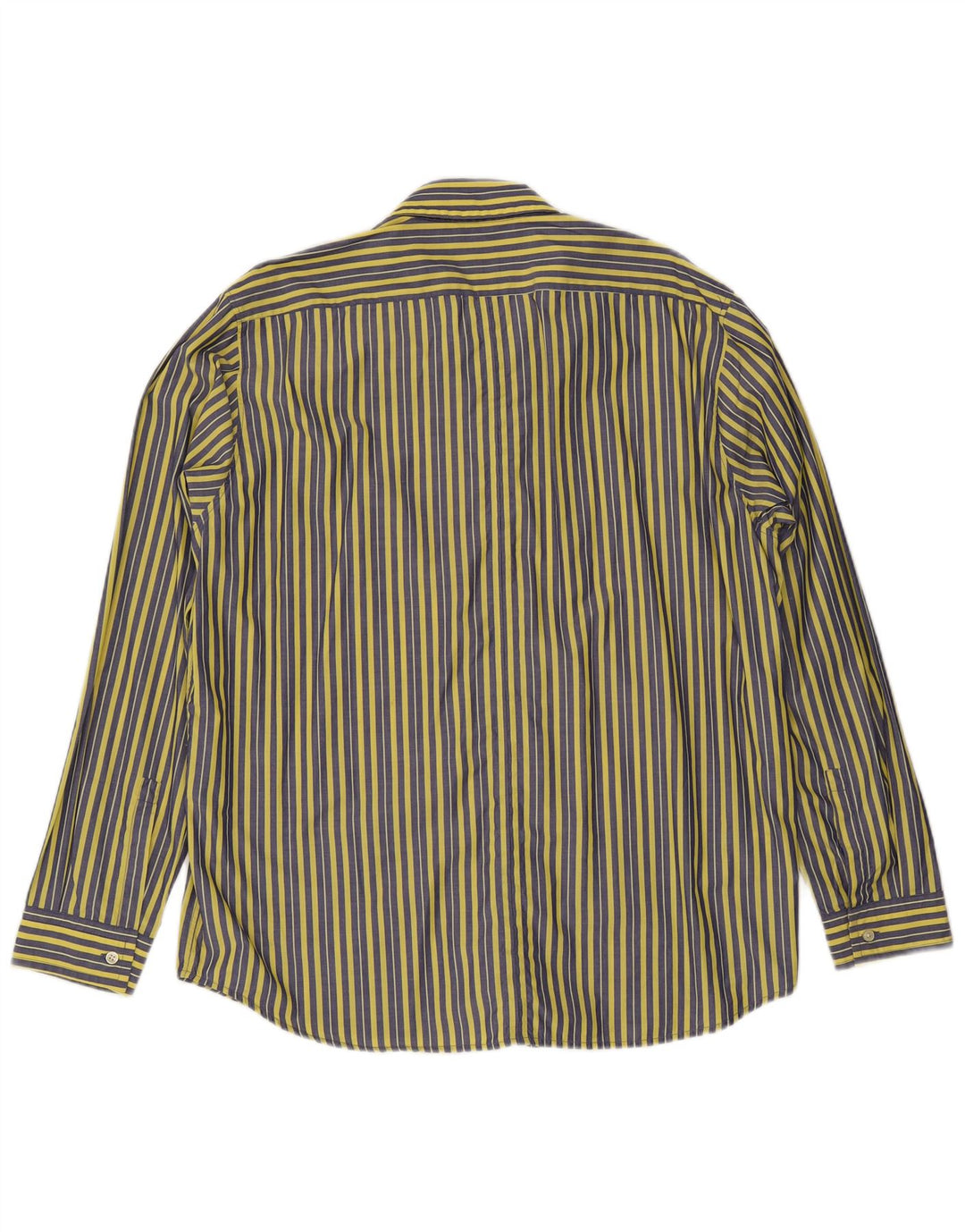 Hugo Boss Herrenhemd 2XL gelb gestreift aus Baumwolle