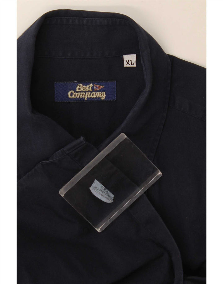 Best Company Herrenhemd XL Marineblau aus Baumwolle