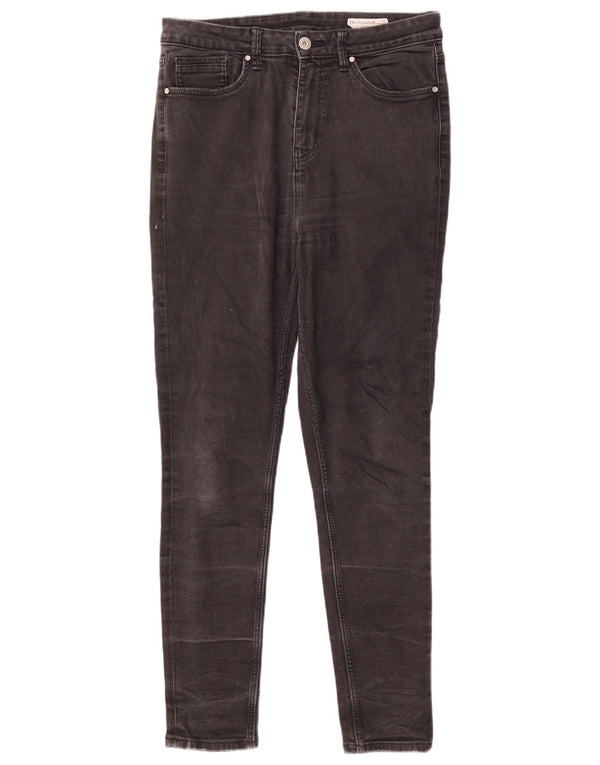 Marks & Spencer Damen Ivy Skinny Jeans UK 12 Medium W32 L28 Grau Baumwolle
