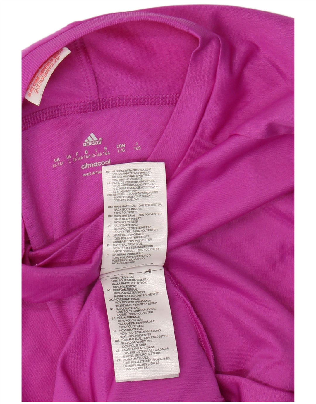 Adidas Mädchen Climacool T-Shirt Top 13-14 Jahre rosa Polyester