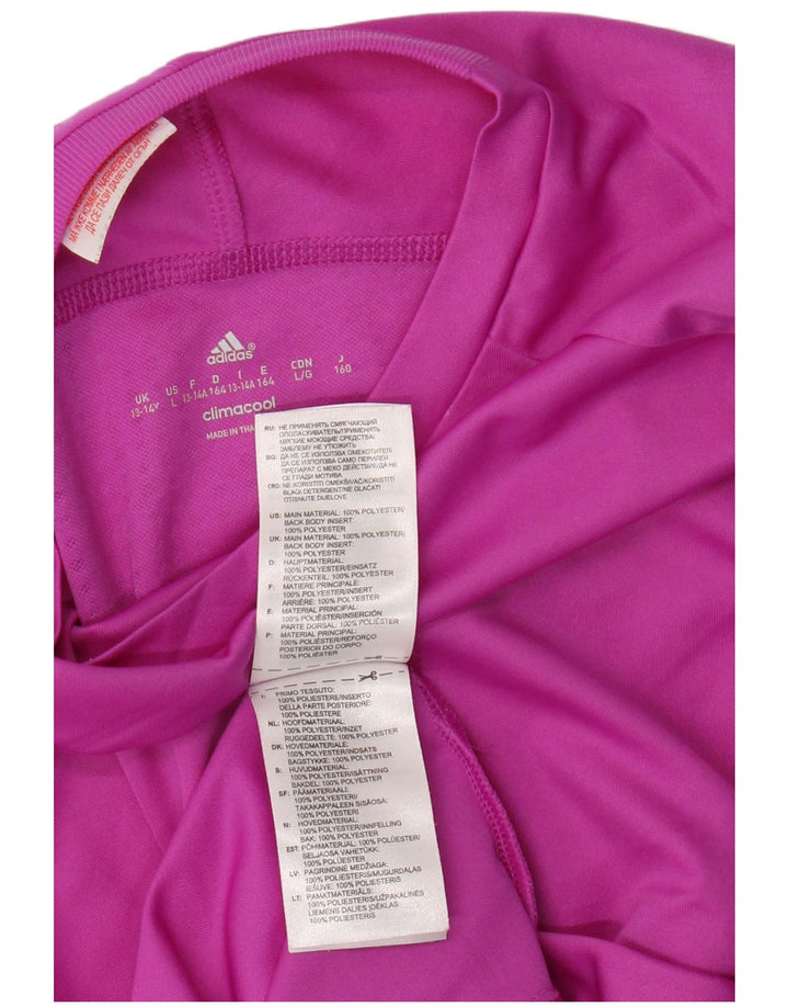 Adidas Mädchen Climacool T-Shirt Top 13-14 Jahre rosa Polyester