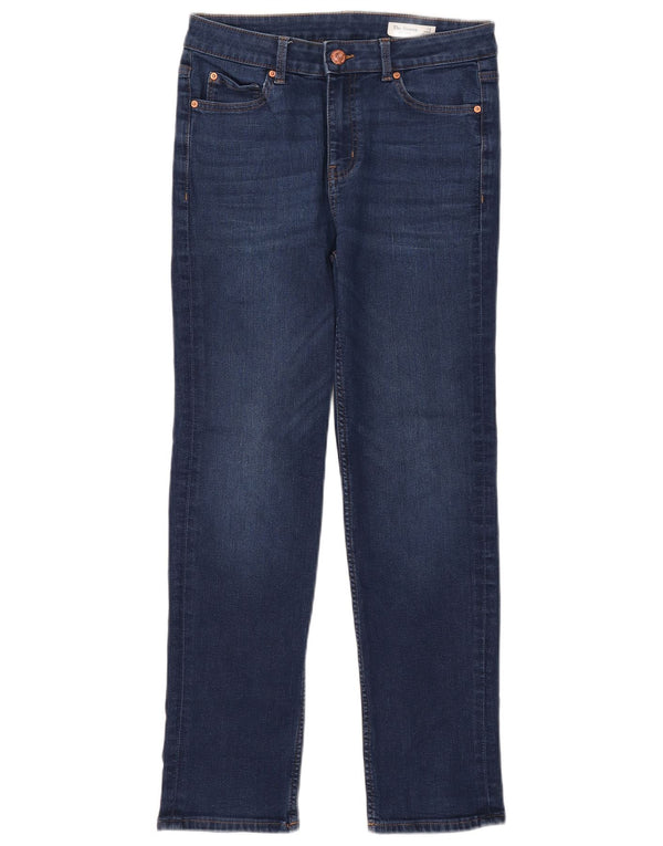 Marks & Spencer Damen The Sienna Straight Jeans UK 12 Medium W29 L27 Blau