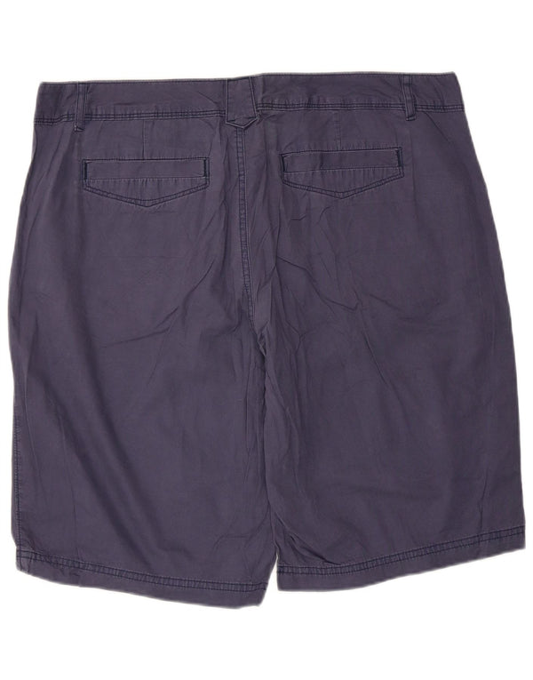 Eddie Bauer Damen Chino-Shorts US 16 2XL W40 Marineblaue Baumwolle