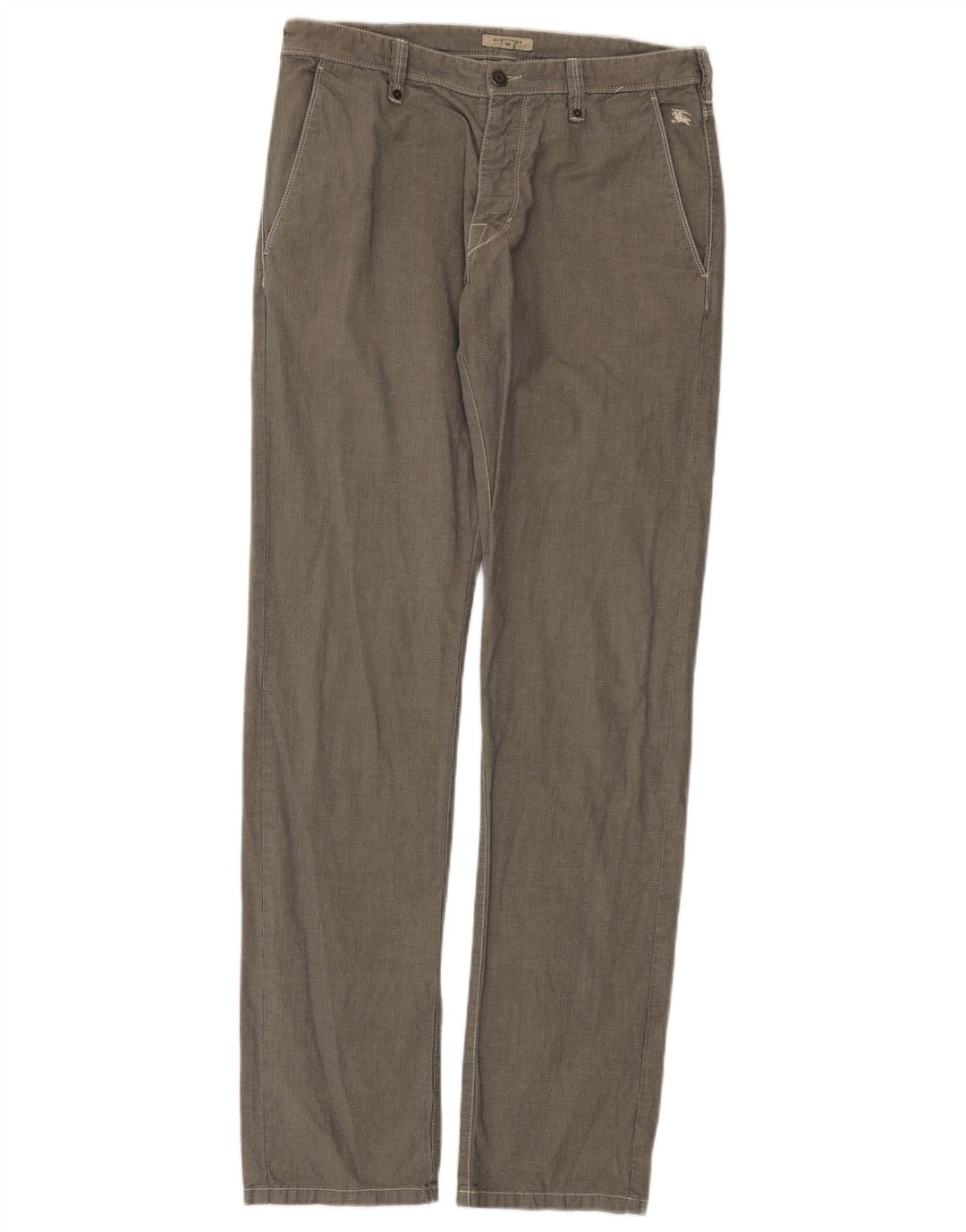 Burberry Herren gerade Chinohose W32 L34 Grau