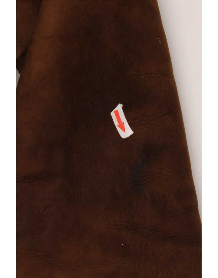 Morlands Herren Shearling Jacke UK 38 Mittelbraun