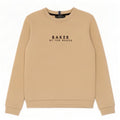 Ted Baker Jungen-Sweatshirt mit Grafik, 10–11 Jahre, beige Baumwolle